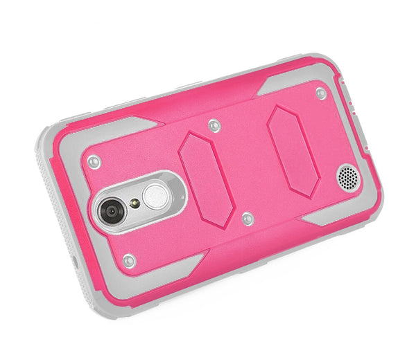 LG ARISTO holster case with screen protector - hot pink - www.coverlabusa.com