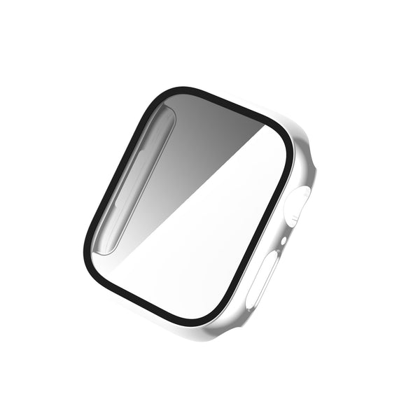 Apple Watch iWatch Series 7 Case With Tempered Glass Shockproof Full Cover - 41mm - Silver - www.coverlabusa.com