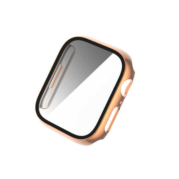 Apple Watch iWatch Series 7 Case With Tempered Glass Shockproof Full Cover - 45mm - Rose Gold - www.coverlabusa.com