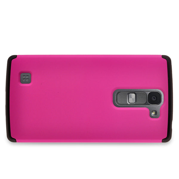 LG Volt2 Slim Hybrid Dual Layer Case - Hot Pink/Black  - www.coverlabusa.com