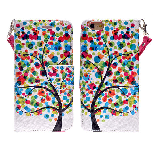 iphone 6 plus case, iphone 6 plus wallet case - glowing tree - www.coverlabusa.com