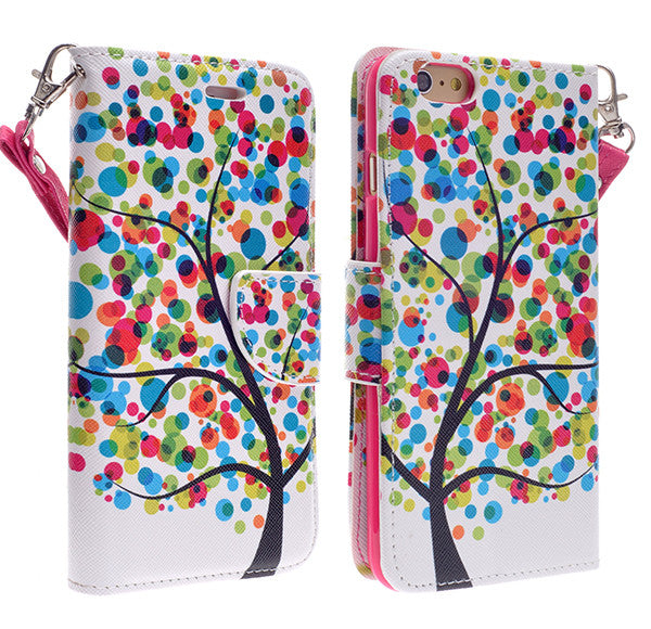 iphone 6 plus case, iphone 6 plus wallet case - glowing tree - www.coverlabusa.com