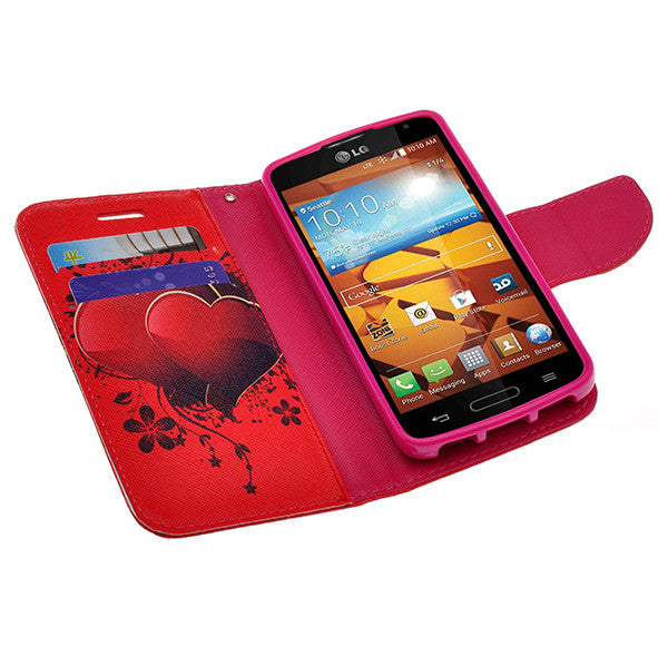 lg volt wallet case - red heart - www.coverlabusa.com