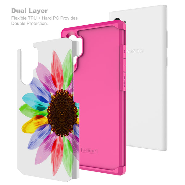 samsung galaxy note 10 hybrid case - vivid sunflower - www.coverlabusa.com