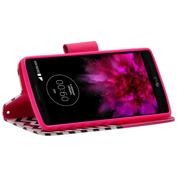 lg g flex 2 wallet case - hot pink anchor - www.coverlabusa.com
