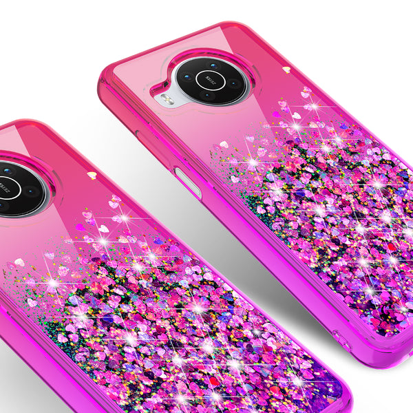 glitter phone case for nokia x100 - hot pink/purple gradient - www.coverlabusa.com