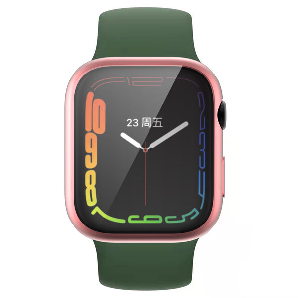 Apple Watch iWatch Series 7 Full Soft Slim Case 41mm Cover Frame Protective TPU Soft - 45mm - Pink - www.coverlabusa.com