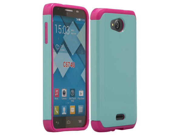 Kyocera Hydro Wave Case - teal/hot pink - www.coverlabusa.com