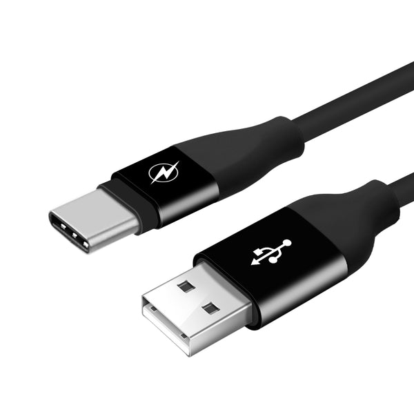USB TYPE C CABLE - SAMSUNG GALAXY NOTE 8, S8, S8 PLUS - WWW.COVERLABUSA.COM - Black