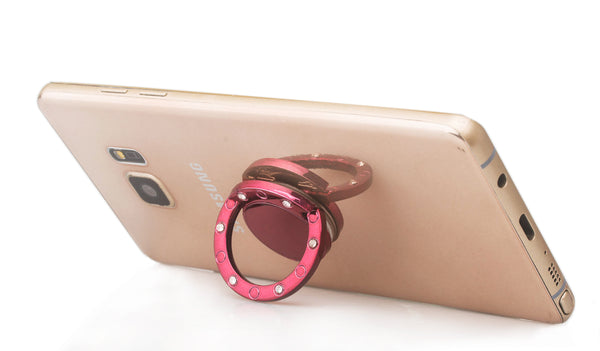 Finger Ring Grip Stand for cell phone - hot pink - www.coverlabusa.com 