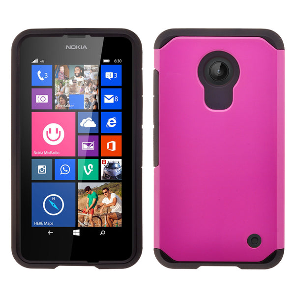 Nokia Lumia 635 Slim Hybrid Dual Layer Case - Hot Pink - www.coverlabusa.com