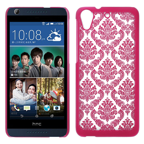  HTC Desire 626 Damask Case Cover - Hot Pink - www.coverlabusa.com 