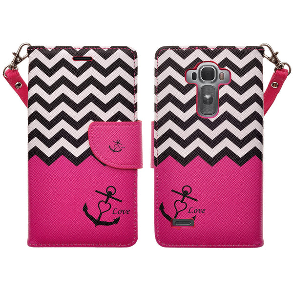 LG G4 leather wallet case -  hot pink - www.coverlabusa.com 