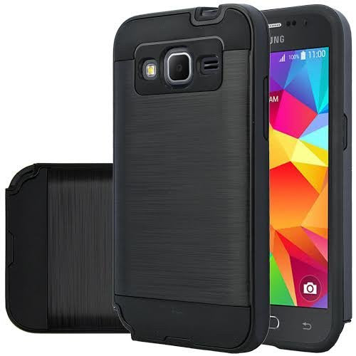Samsung Galaxy Core Prime Case - Brush Black - www.coverlabusa.com