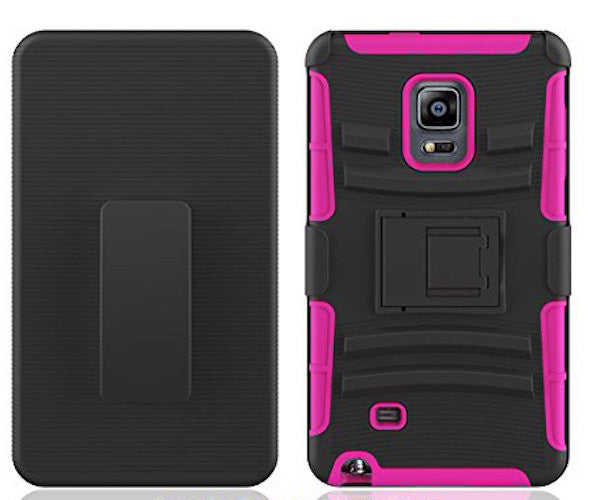 samsung galaxy note edge case - holster hot pink - www.coverlabusa.com