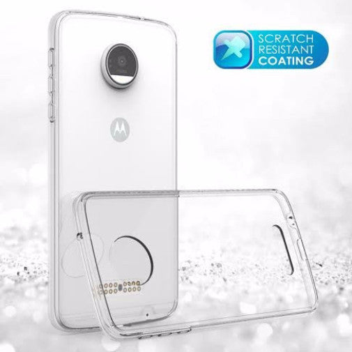 Moto Z Droid Case, Motorola Z Droid Slim Armor Bumper Case - Clear - www.coverlabusa.com