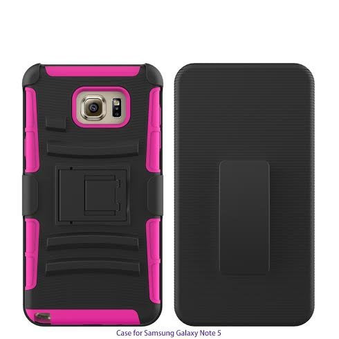 S6 Edge Plus case, S6 Edge Plus heavy duty hybrid holster case - hot pink - coverlabusa.com