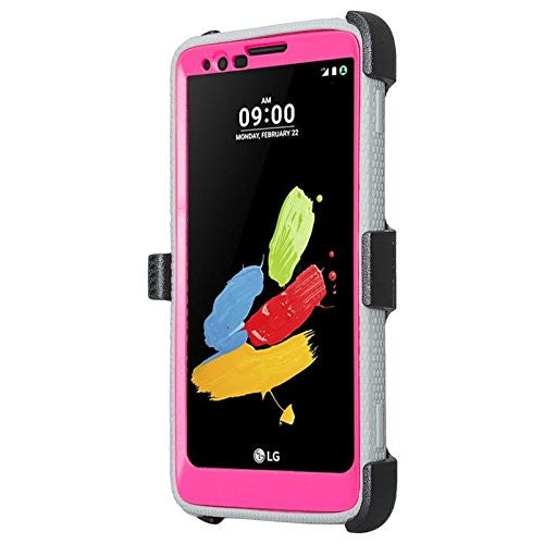 lg stylo 2 holster shell combo - hot pink - www.coverlabusa.com