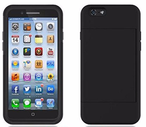 iphone 6s case with card slot - black - www.coverlabusa.com
