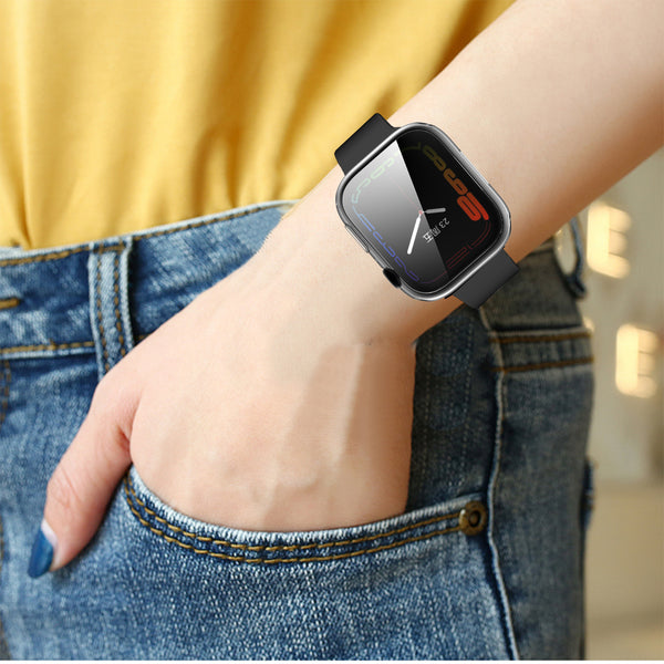 Apple Watch iWatch Series 7 Full Soft Slim Case 41mm Cover Frame Protective TPU Soft - 45mm - Clear - www.coverlabusa.com