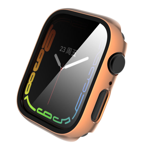 Apple Watch iWatch Series 7 Case With Tempered Glass Shockproof Full Cover - 45mm - Rose Gold - www.coverlabusa.com