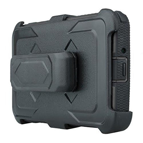 lg k10 holster case, built in screen protector - black - www.coverlabusa.com