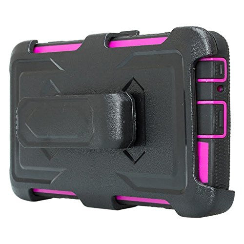 lg stylo 3 holster case with screen protector - purple - www.coverlabusa.com