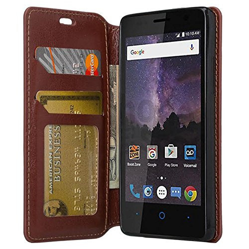 zte tempo wallet case - black - www.coverlabusa.com