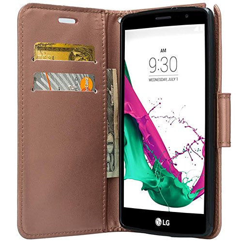 lg g5 double fold wallet case - rose gold - www.coverlabusa.com
