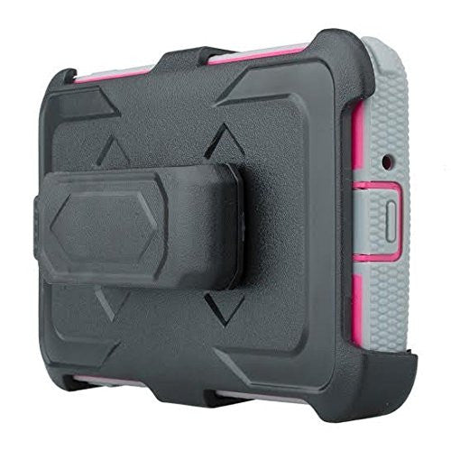 lg k10 holster case, built in screen protector - hot pink - www.coverlabusa.com