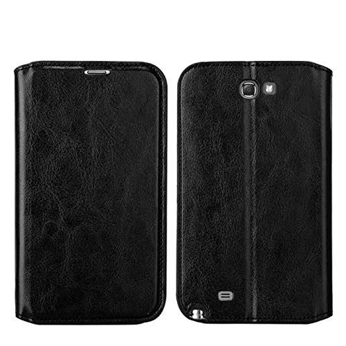 samsung galaxy note 2 leather wallet case - black - www.coverlabusa.com