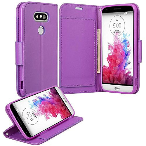 lg g5 double fold wallet case - purple - www.coverlabusa.com