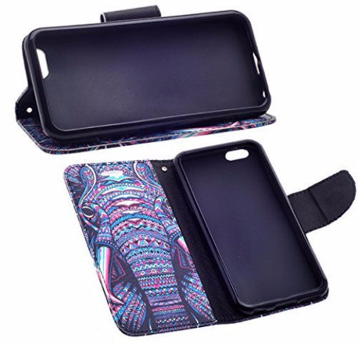 iphone 6 case, iphone 6 wallet case - tribal elephant - www.coverlabusa.com