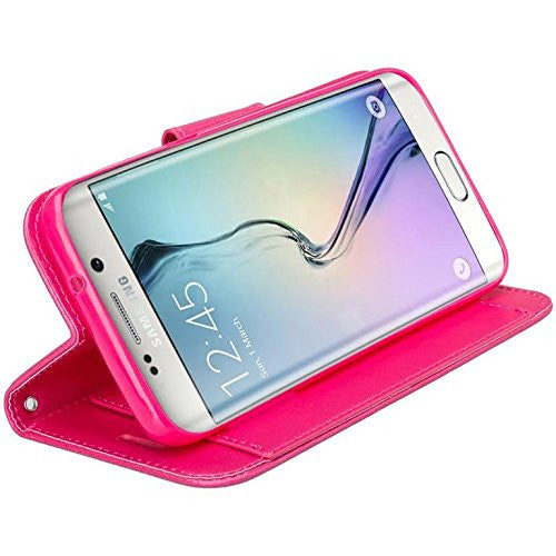 samsung galaxy j7 case - hot pink wallet - www.coverlabusa.com