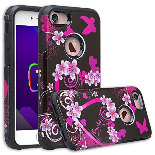 Apple iPhone 8 Case flower hearts - www.coverlabusa.com
