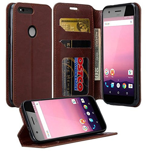 google pixel xl cover, pixel xl wallet case - brown - www.coverlabusa.com