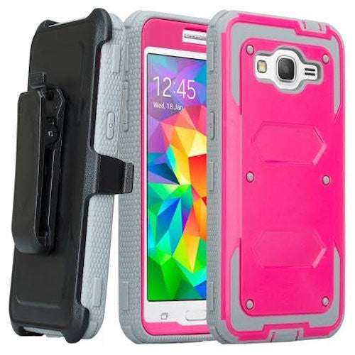 lg k10 holster case, built in screen protector - hot pink - www.coverlabusa.com