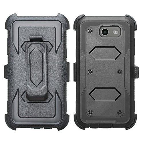samsung j3 emerge case, holster with tempered glass - black - www.coverlabusa.com