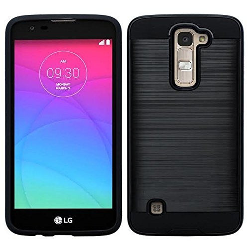 lg stylo 2 holster shell combo - brush black - www.coverlabusa.com