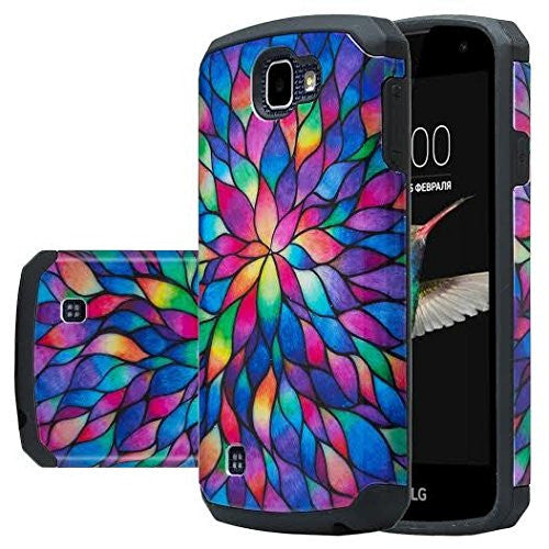 LG Optimus Zone 3 Cases | LG K4 Cases | LG Spree Cases | LG Rebel Cases - rainbow flower - www.coverlabusa.com