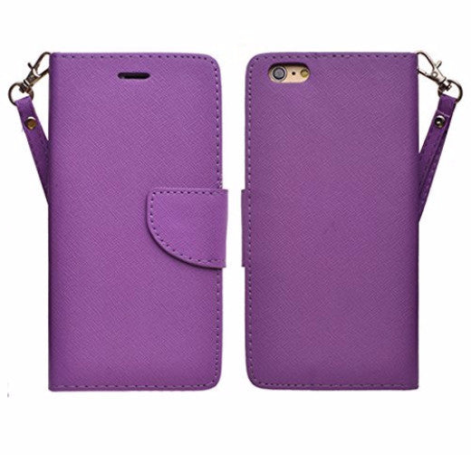 iphone 6s case, apple iphone 6 wallet case - purple - coverlabusa.com