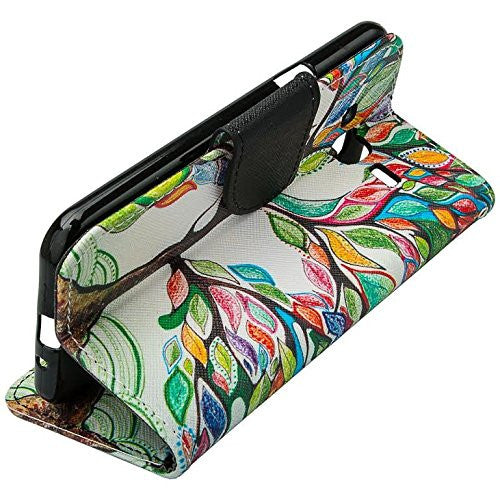 Galaxy J7 2016 Case, J710 wallet case - vibrant tree - WWW.COVERLABUSA.COM