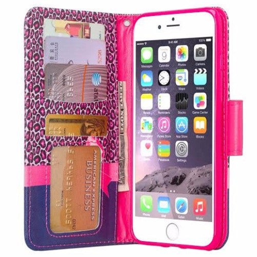 iphone 7 plus case, iphone 7 plus wallet case - cheetah prints - www.coverlabusa.com