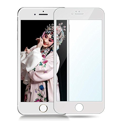 iphone 8 screen protector, iphone 8 temper glass - white - www.coverlaubusa.com