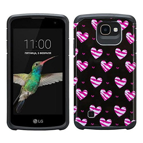LG Optimus Zone 3 Cases | LG K4 Cases | LG Spree Cases | LG Rebel Cases - STRIPED HEARTS - www.coverlabusa.com