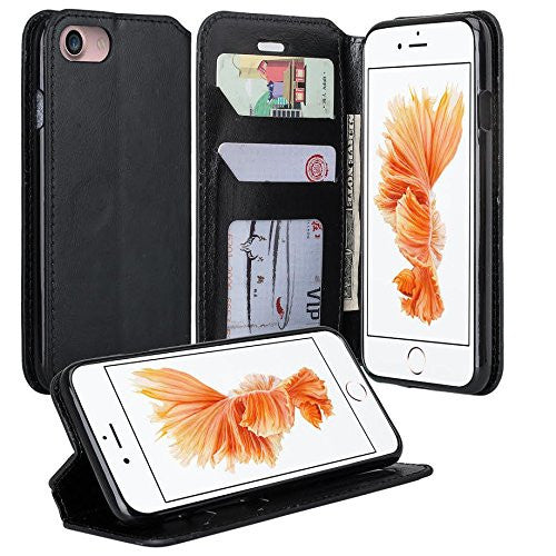 iphone 7 plus case, iphone 7 plus wallet case - black - www.coverlabusa.com