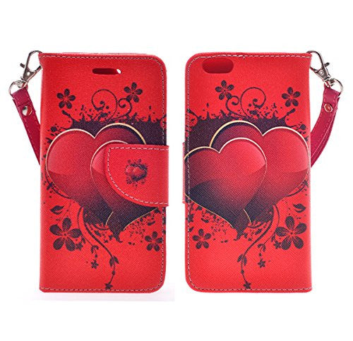 iphone 6 plus case, iphone 6s plus case wallet case Heart Couples - coverlabusa.com