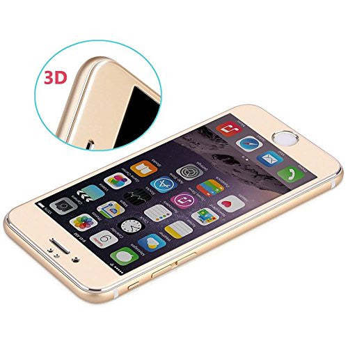 iphone 7 screen protector, iphone 7 temper glass - gold - www.coverlaubusa.com