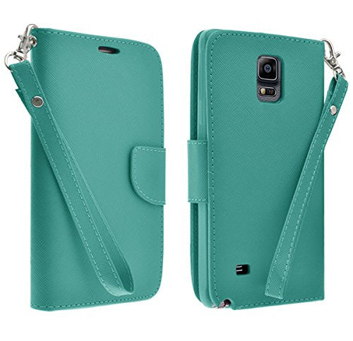 samsung galaxy note 4 wallet case - teal - www.coverlabusa.com