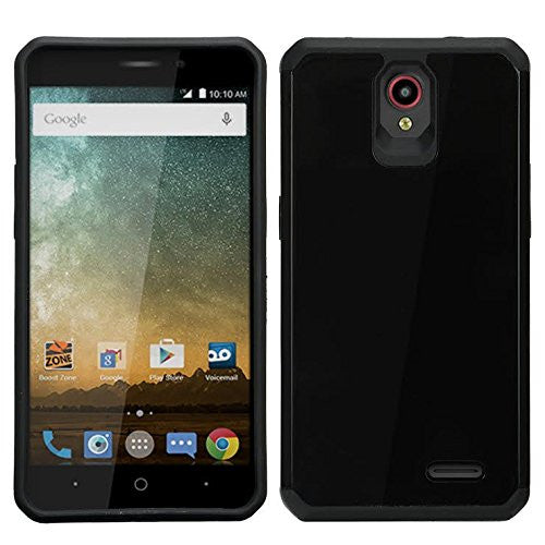 ZTE Prestige, Sonata 3, Avid Trio, Avid Plus, Chapel Hybrid Dual Layer Case - Black - www.coverlabusa.com